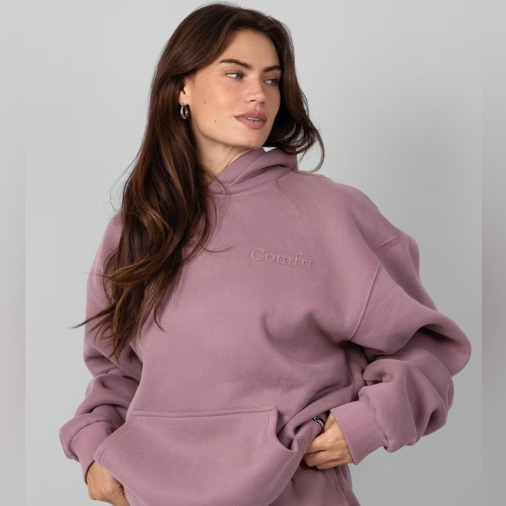 Comfrt Minimalist Hoodie in Orchid